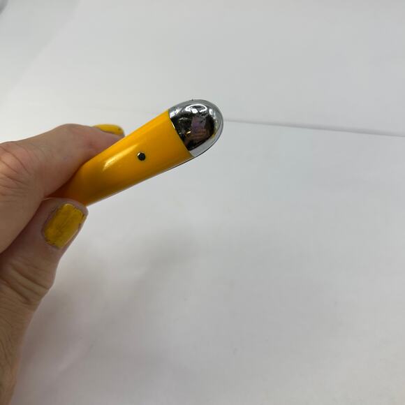 1 Salad Fork Oneida Palette-Yellow Stainless, 1999, Yellow Color, Rivets 6 1/2" - Picture 4 of 7